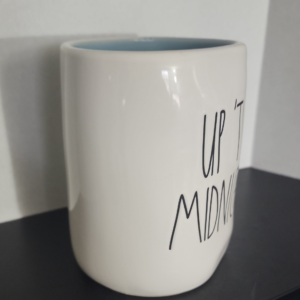 Rae Dunn Cinderella White and Blue 'Up 'Til Midnight' Mug - Picture 10 of 10
